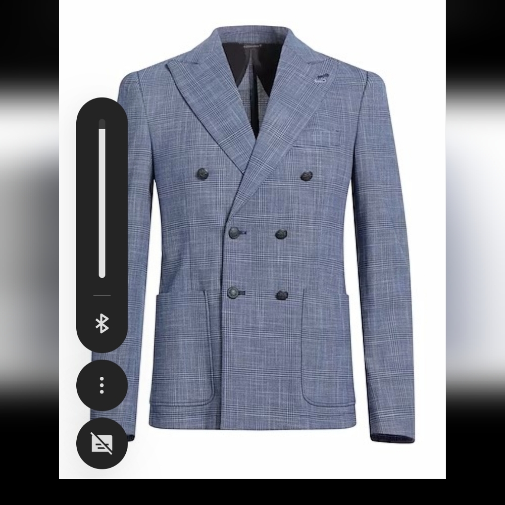 Double breasted blazer blue
